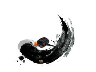 中国古风元素墨砚