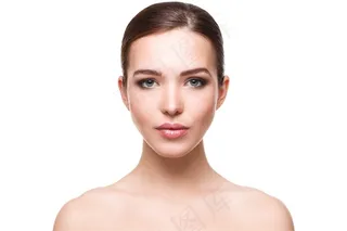 完美肌肤的美女