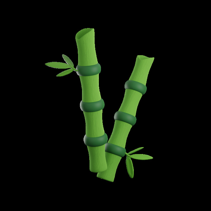竹子植物图标3Dpng素材
