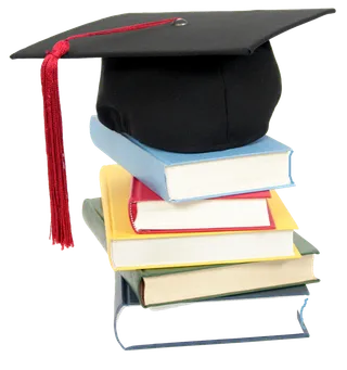 书本书籍博士帽卡通少儿兴趣班