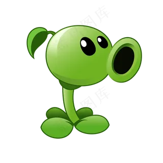 植物大战僵尸之豌豆射手分层素材