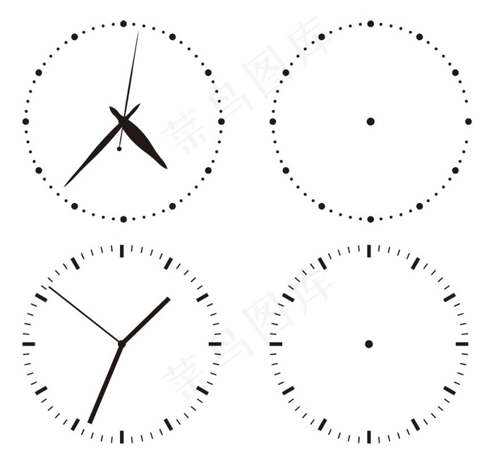 矢量超简约表盘