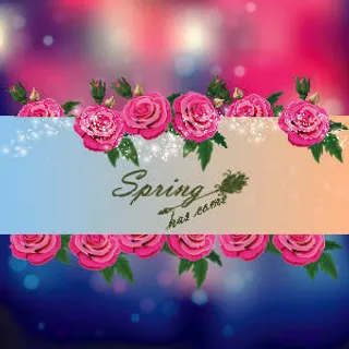 欢迎春天到花开风景