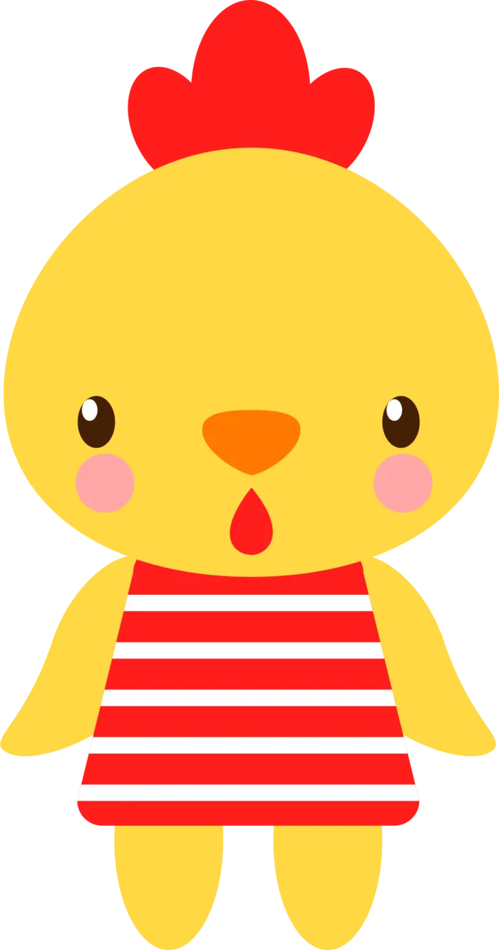 卡通动画动画小动物小鸡免扣PNG手绘插画图片素材 (52)