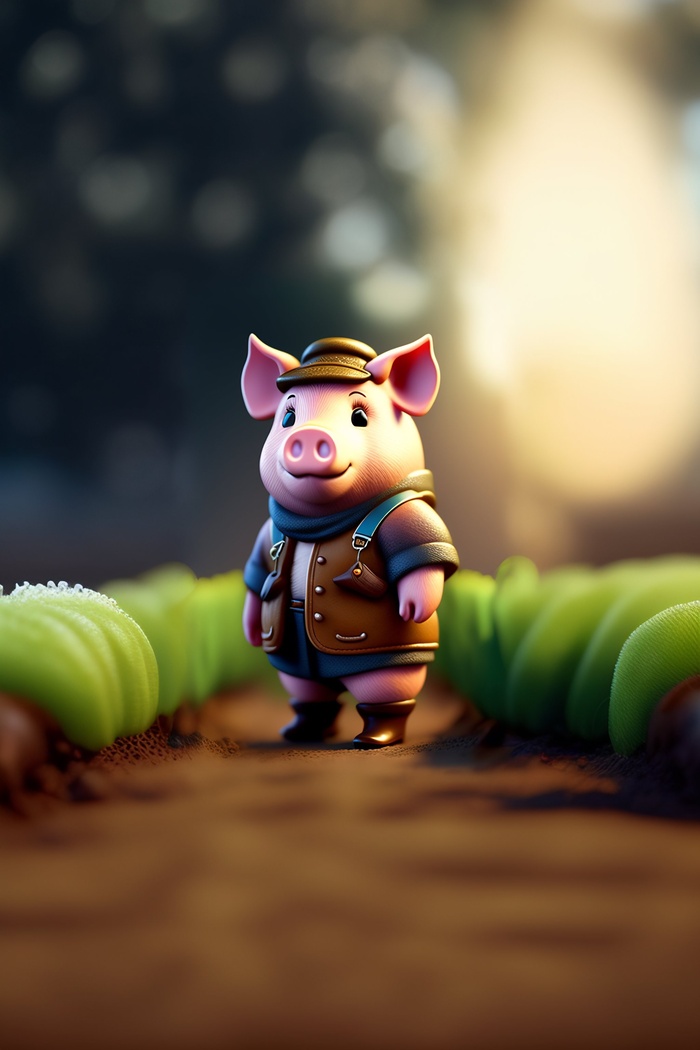 迷你小猪形象设计