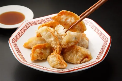 一盘美味的煎饺 一盘美味的煎饺