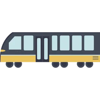 彩色火车头元素