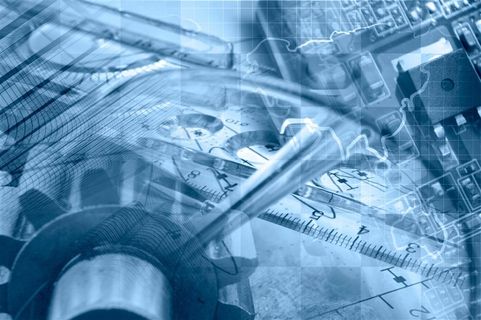 商务金融网络标尺和齿轮