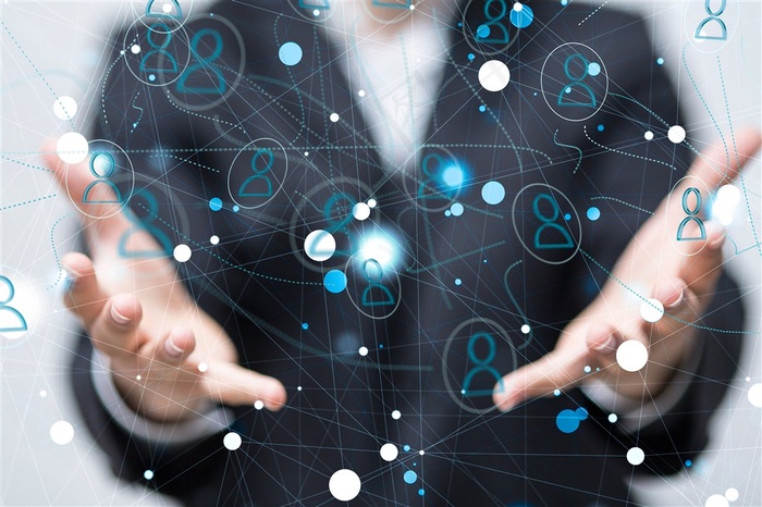 大气社交网络商务海报高清图片