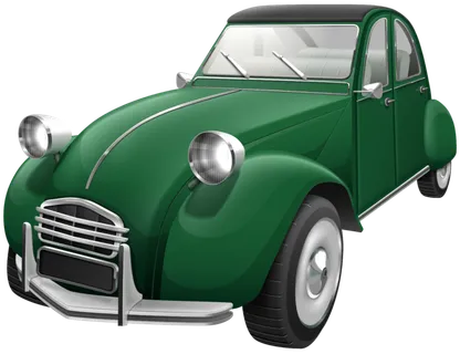 透明汽车素材老式汽车小车免扣复古汽车