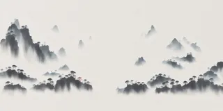 水墨山水背景图2023-3-27-12