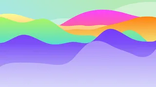 极简剪纸波浪弥散光渐变背景图