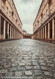 空荡荡的欧洲街头图片