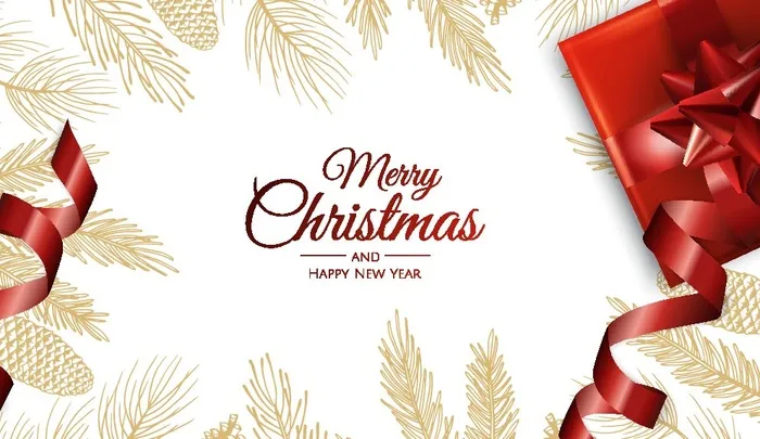 圣诞节圣诞树圣诞老人闪亮装饰电商促销折扣海报eps,ai矢量模版下载