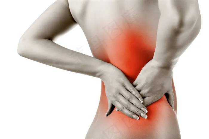 腰疼的女性图片