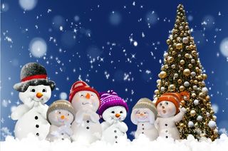 圣诞节冬天背景风景