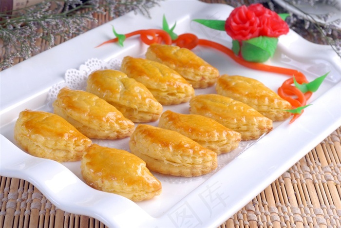 小吃榴莲酥美食素材