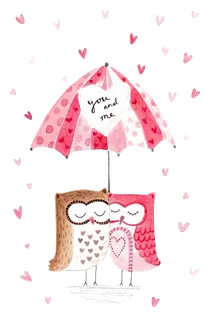 猫头鹰爱情情人节