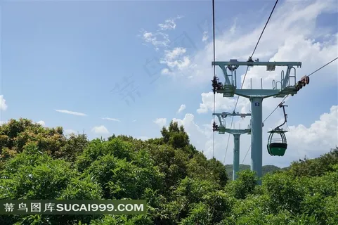 中国南湾猴岛索道景观