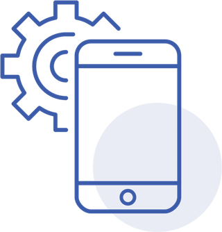 智能设备蓝色线条图科技kv主视觉素材