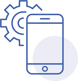 智能设备蓝色线条图科技kv主视觉素材