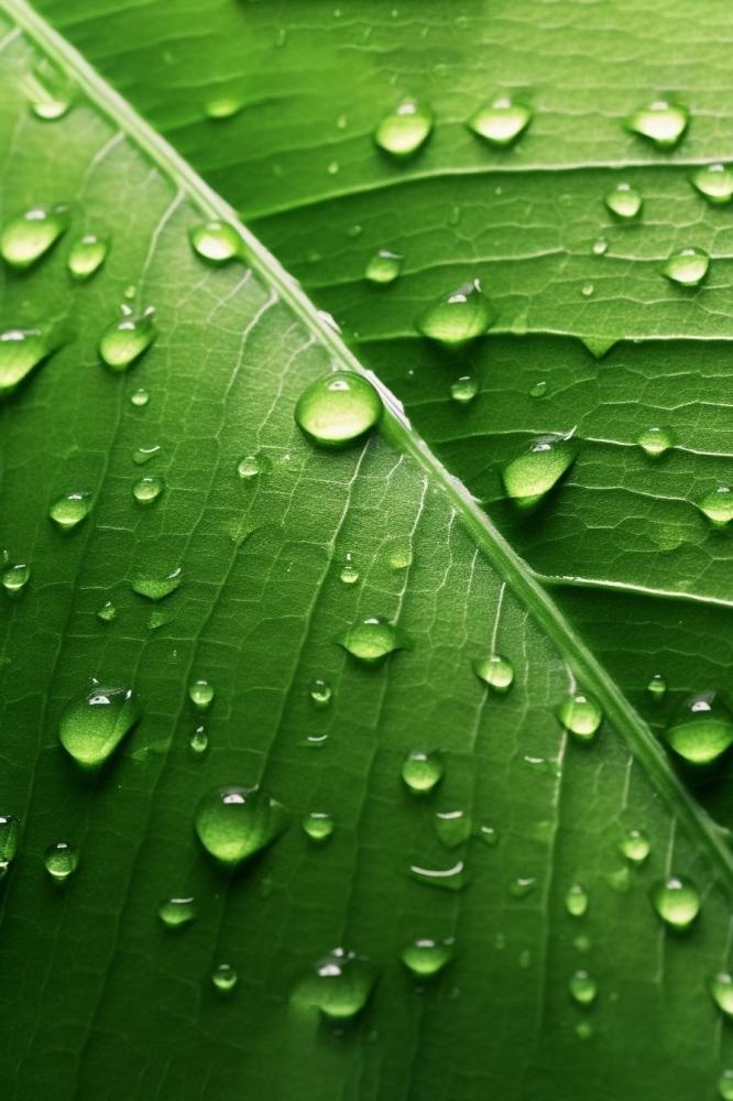 露珠绿叶摄影背景