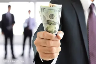 手握美元的商务人士高清图片职场人物