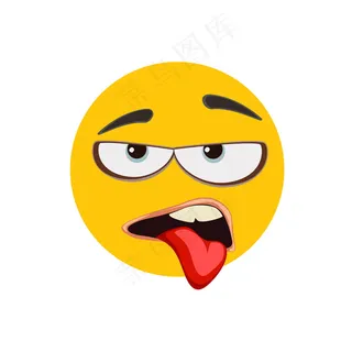 黄色呕吐表情图片