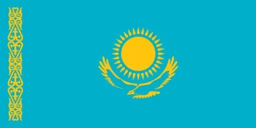 哈萨克斯坦国旗 PNG免抠(600x300)