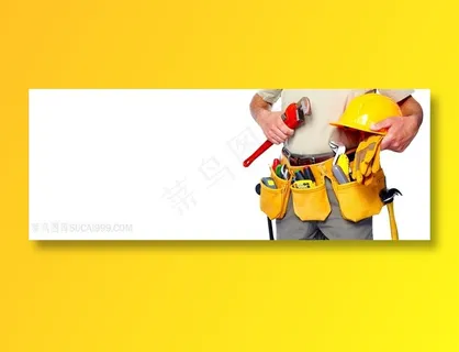 装配各种工具的工人高清图片