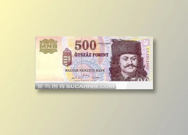 500元外币上的头像