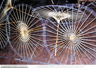 传统纸油伞的骨架