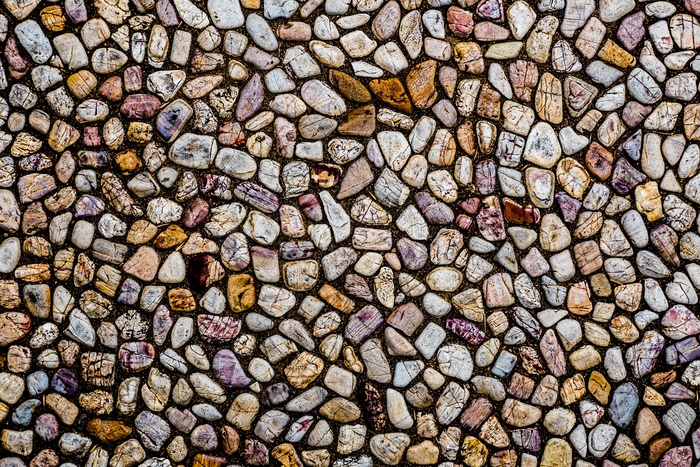 五彩缤纷的鹅卵石图片