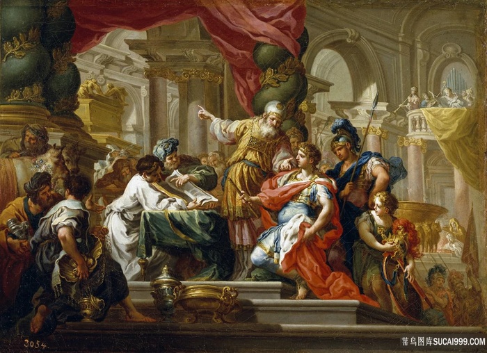 在耶路撒冷的圣殿油画