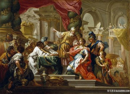 在耶路撒冷的圣殿油画