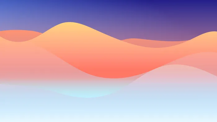 极简剪纸波浪弥散光渐变背景图设计素材