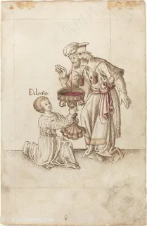国王与仆人装饰画插画 国王与仆人装饰画插画