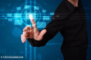 点击触控的网络科技高清图片