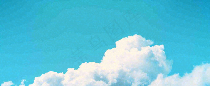 夏天蓝天白云天空
