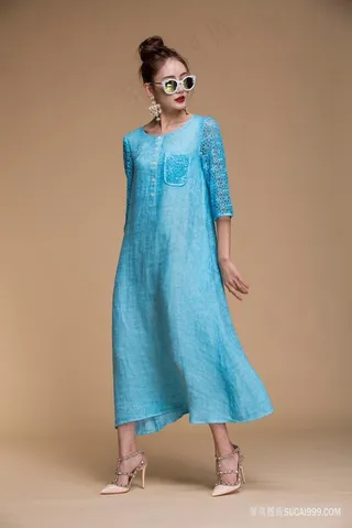 丸子头墨镜美女模特图片