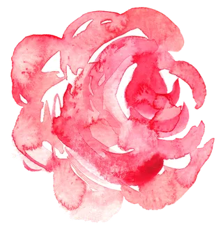 唯美森系手绘水彩花朵 免抠