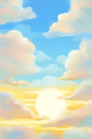 云朵唯美紫蓝色背景