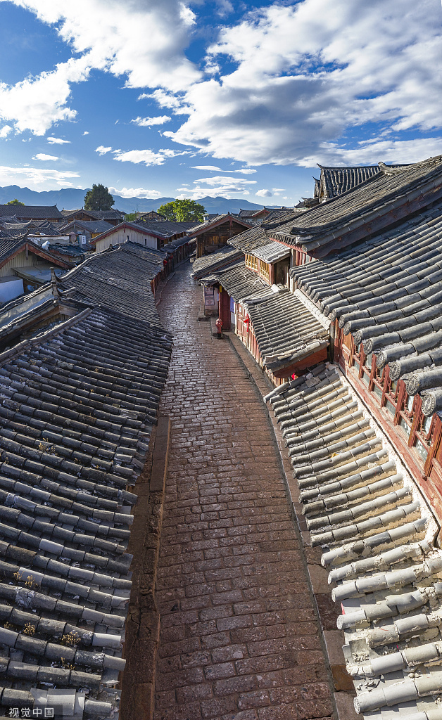 古建群 古建 屋檐 蓝天 