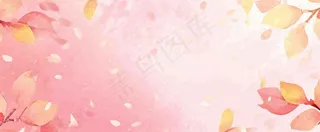 春天粉色樱花浪漫树枝花瓣花朵，阳光清新立春