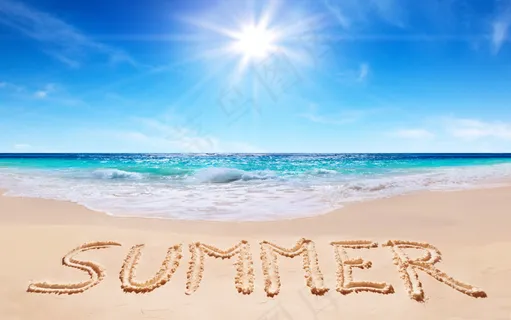 夏季夏日夏天沙滩SUMMER阳光