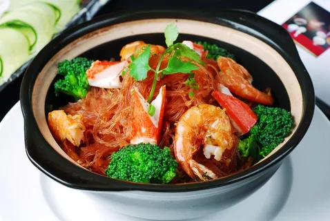 砂锅石锅美食煲类特色菜干捞粉丝煲