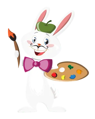 小兔子画家动物