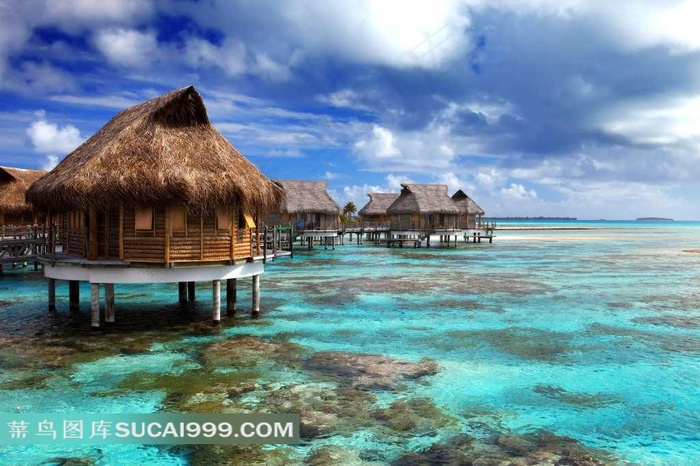 海边度假村风景图片