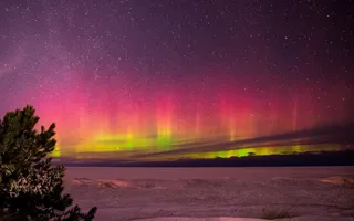 极光星空天空摄影自然风光