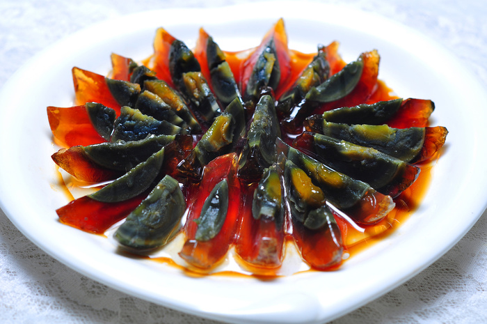 美食凉拌皮蛋